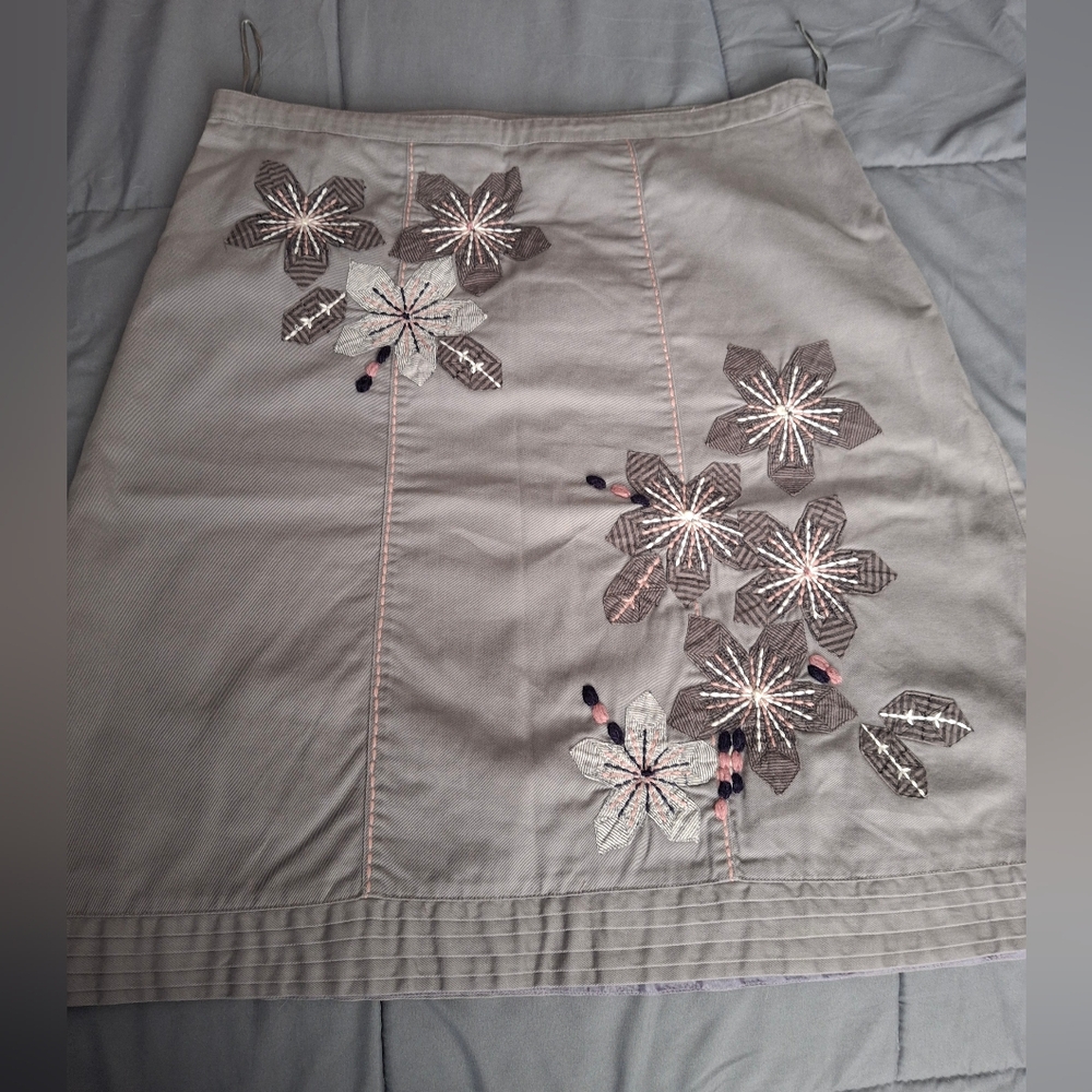 Monsoon Charcoal Gray Skirt